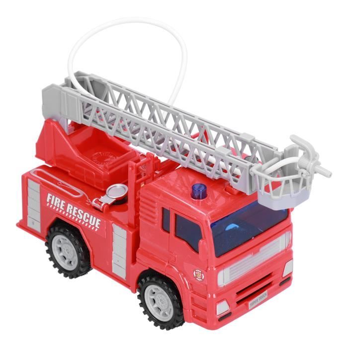 Atyhao Camion de Pompiers avec ??chelle Extensible Son et Lumi?�re Mod?�le V?�hicule Enfant 