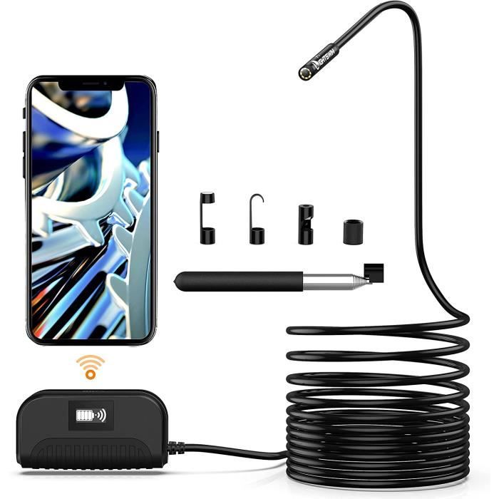 Endoscope Sans Fil Pliable 5MP 2560x1920 - Caméra D'Inspection Pour Canalisation Moto, Tuyaux Et Moteurs