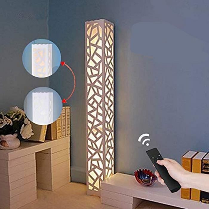 5 Watt Lampadaire LED dimmable avec télécommande pour salon et salle à manger Lampadaire LED à changement de couleur 50 cm de hauteur