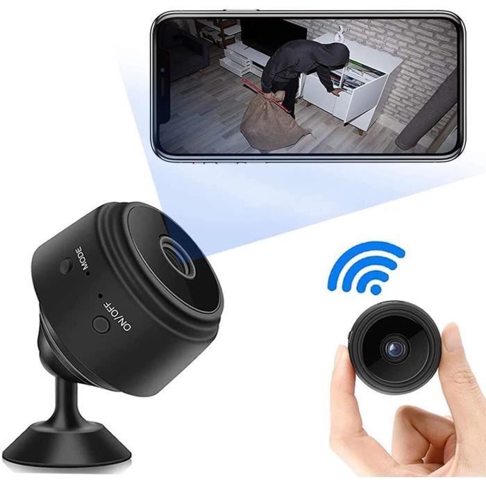 Mini Camera Espion Sans Fil Invisible Caméra Espion WiFi Mini 1080p SUJAHHUJIQ - Vision Nocturne Détection Mouvement Intérieur Extérieur Caméra Surveillance Maison
