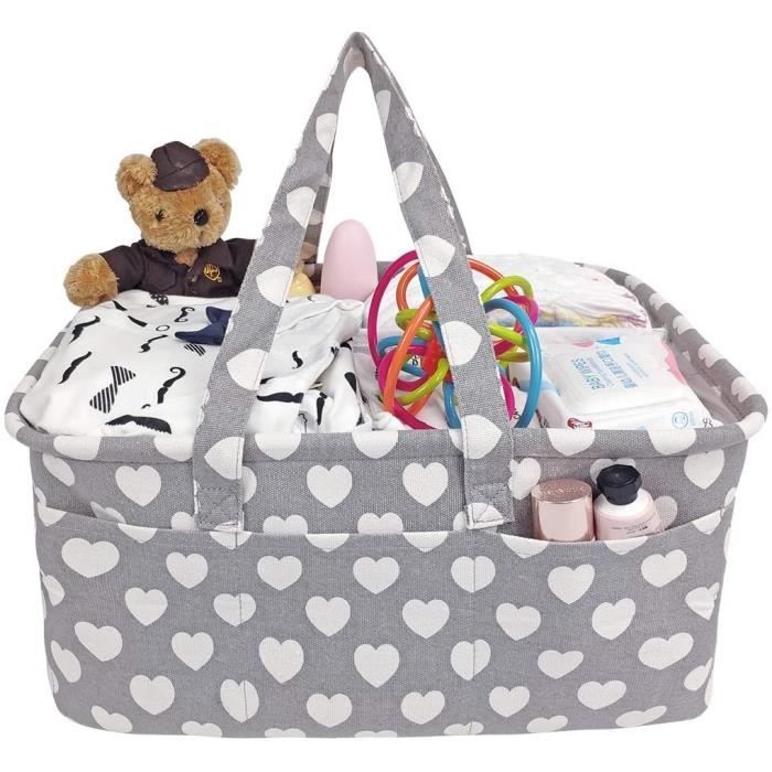 Range Couches Panier De Couches Pour Bebe Mama Sac De Rangement Compartiments Detachables Avec Poignees Enfant Douche C 3385 Cdiscount Maison