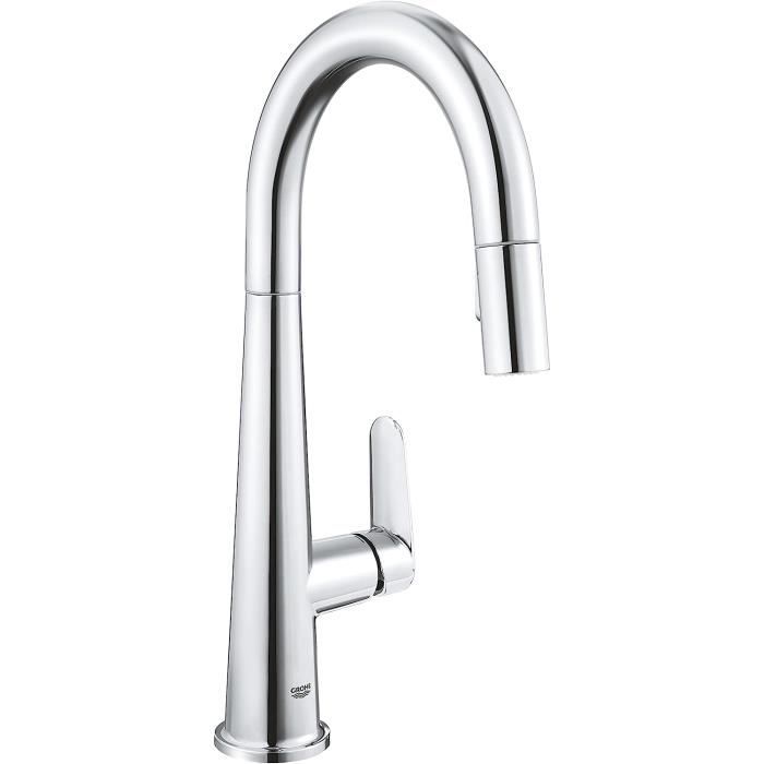 GROHE évier de cuisine Tallinn, douchette extractible, bec en U