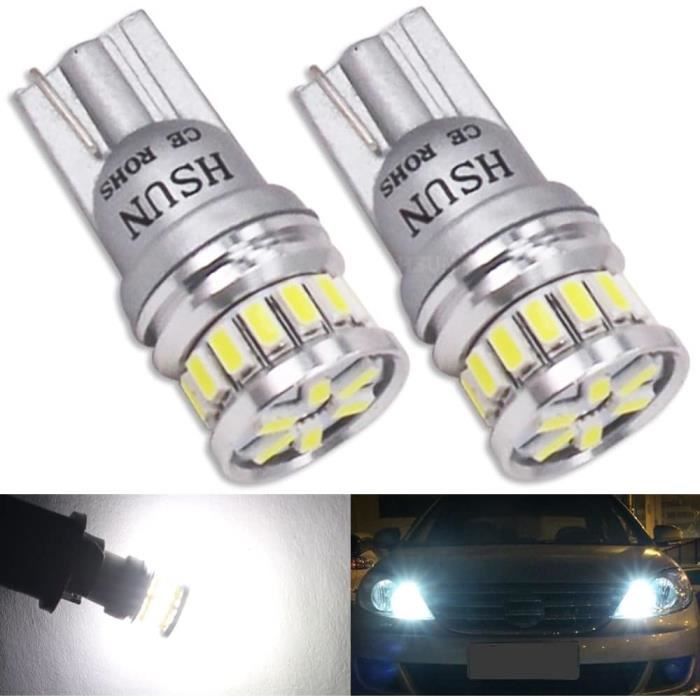 AGLINT 194 LED-lampen CANBUS Foutloos T10 W5W 501 168 2825 10SMD Super Heldere 12V Vervanging Lamp voor Auto Interieur Dome Kaart Trunk Courtesy Deur Nummer Plaat Lichten 6500K Wit 4 Stks