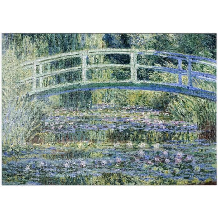 Puzzle Claude Monet Water Lilies and Japanese Bridge - 1000 Pièces ...