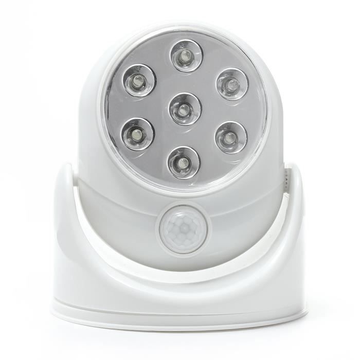 Lampe LED - U - 360° - Détection de mouvement - Sans fil - 7 LEDs