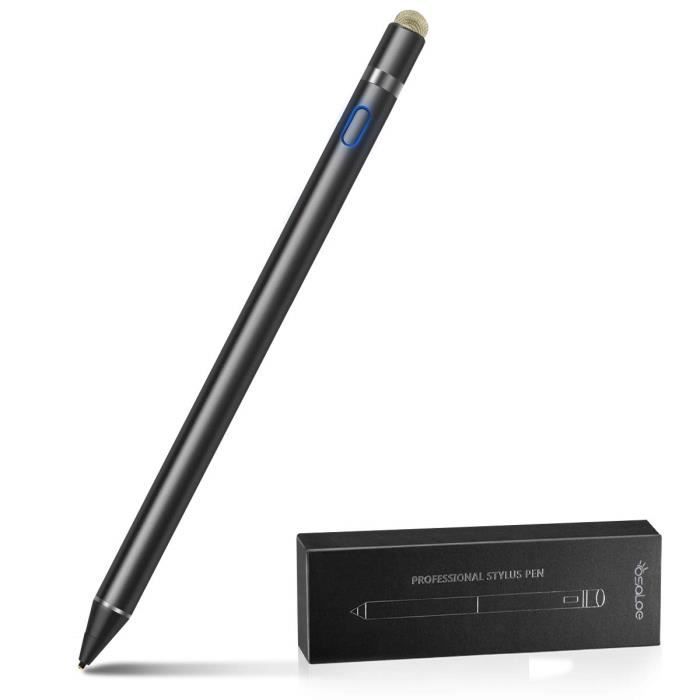 ELZO Stylus Pen pour écran Tactile 4 pièce avec 6 Remplacement des Fibres Précision Extrême pour Tous Les Téléphone à écran Tactile et Les Appareils Tablettes 