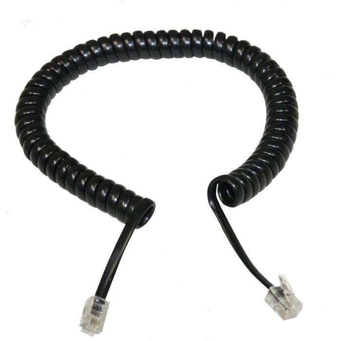 Angoily 3 Pièces Cordon De Combiné Téléphonique Spiralé Et Extensible