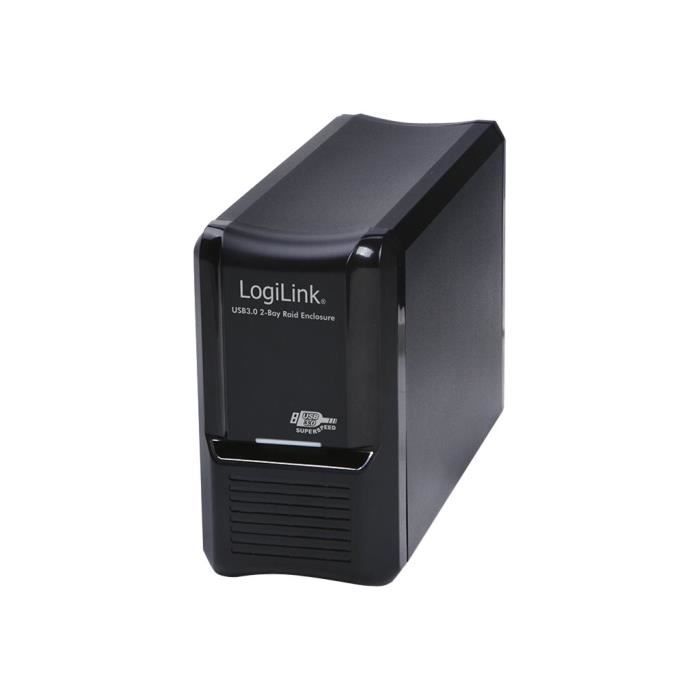 Logilink Disque Baie de disques LogiLink UA0154A - 2 Baies (SATA-600) - USB 3.0 - Noir ...