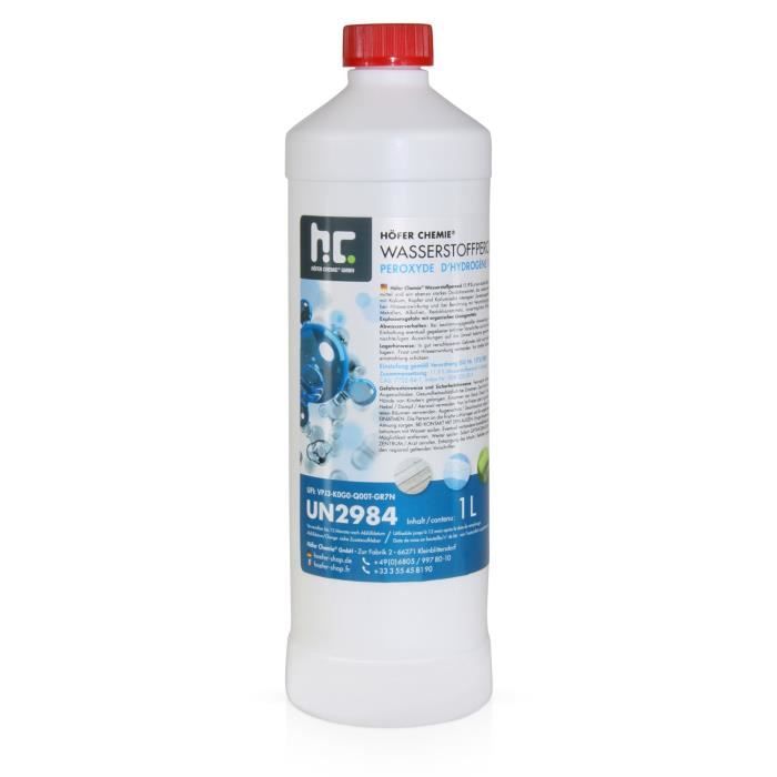 6 x 1 L Peroxyde d'hydrogène 11,9 % - Qualité technique