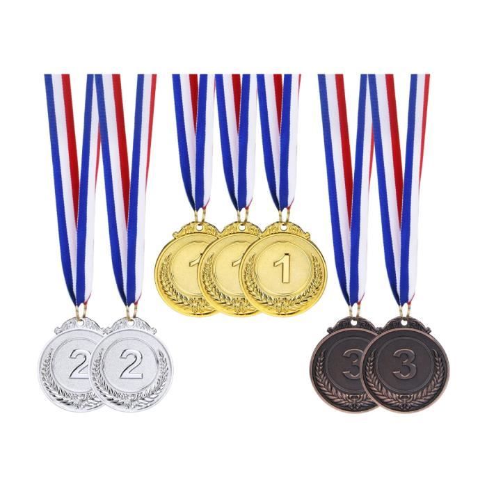 Medaille Enfant, 12 Pièces Médaille en Métal avec Motif de