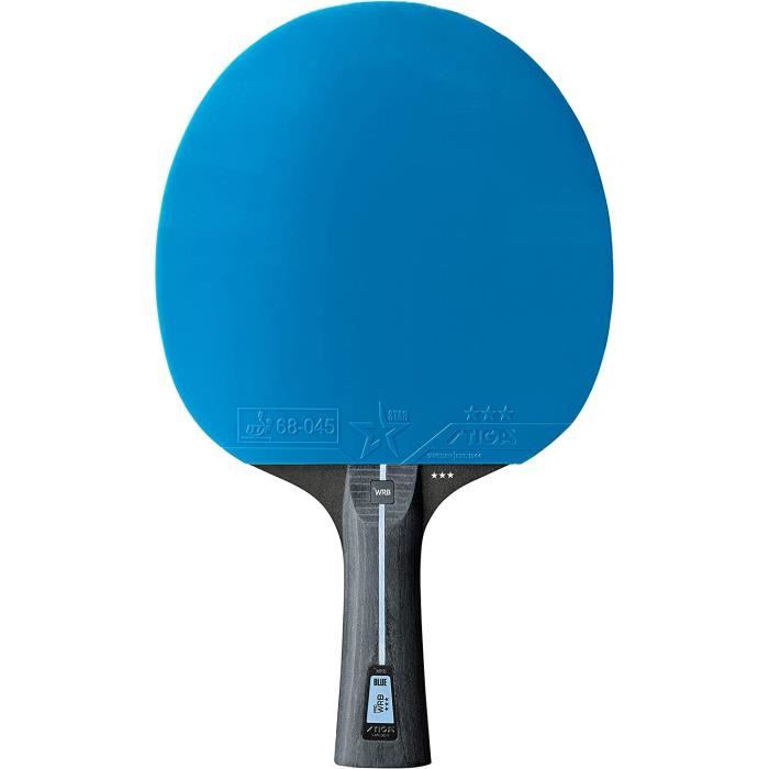 Raquette De Ping Pong Pro Wrb Blue Edition Raquette Tennis De Table 3 Étoiles Avec Revêtement