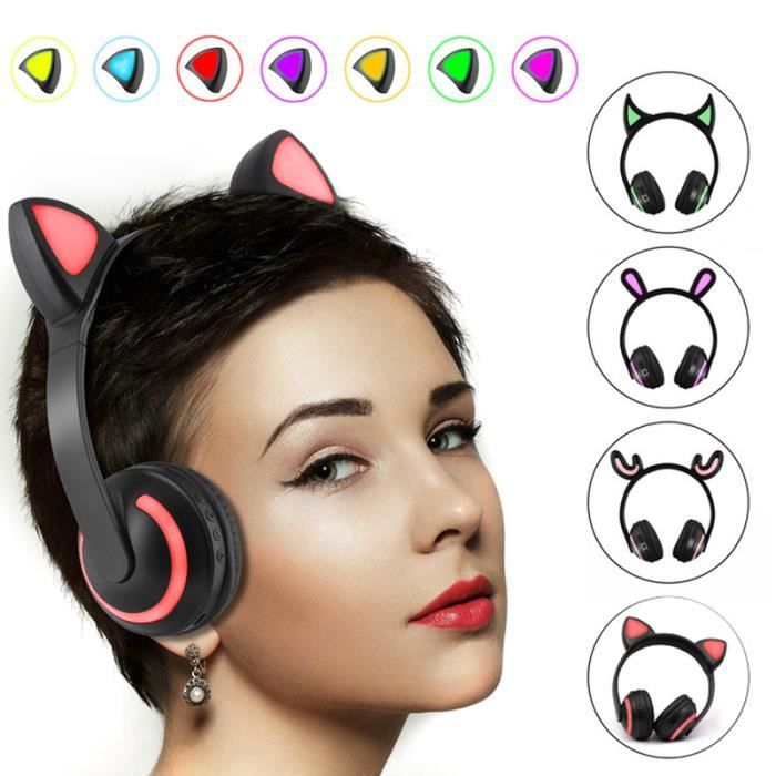 Casque Oreille De Chat Couleur Powderplusash Achat Vente Pas Cher