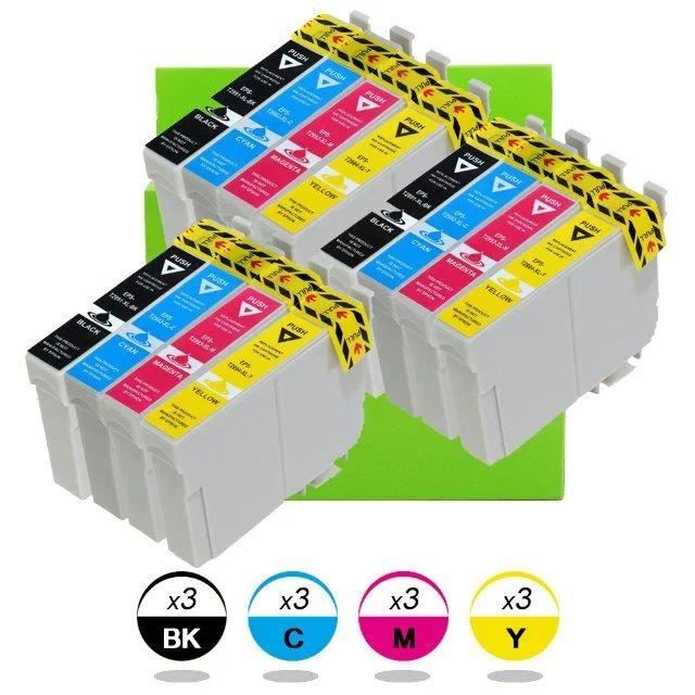 Pack 4 Cartouches Encre Compatibles HP364 XL - Noir + Couleurs - Avec Puce - Neuf