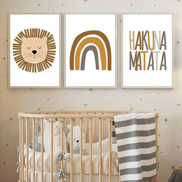 Affiche Alphabet Coréen 30x40cm - Toile Décoration Chambre Enfant Salle De Classe Nordique