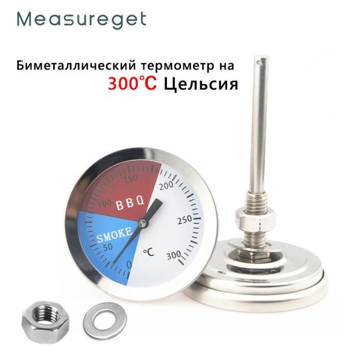 Thermomètre De Four Inox Barbecue 60°C à 430°C - Lecture Facile Et Précise