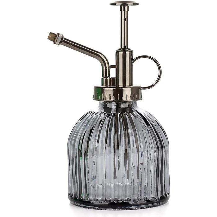 Vaporisateur Plante En Verre Vintage 200 Ml - Arrosoir Décoratif à Pompe, Style Rétro Rayures