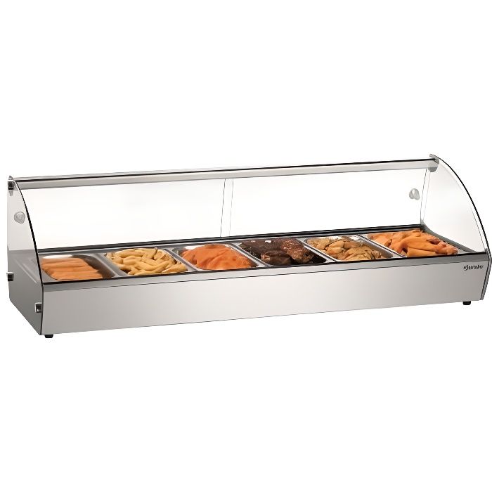 Vitrine chaude - 6 x GN 1/3 - Bartscher