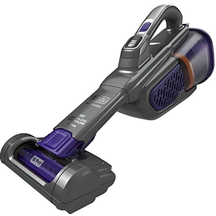Aspirateur à main BLACK+DECKER BHHV520BFP-QW - Double filtration - 40