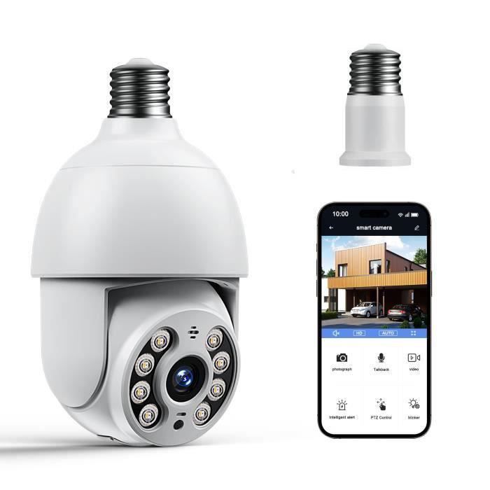 Caméra de Surveillance Sécurité Vidéo WIFI Sans fil Vision Nocturne  Intérieur - Cdiscount Bricolage