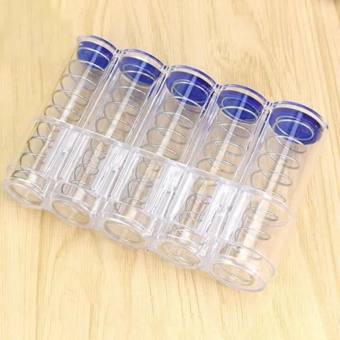 Lot De 10 Tubes Transparents 30 Mm Pour Ranger Et Protéger Vos Pièces De Monnaie