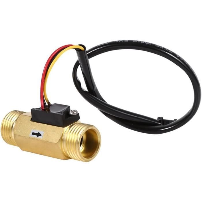 Produktbild von Tissting G1/2 Wasser-Durchflusssensor Hall-Effekt – Kupfer, 1-30 L/min, Für Heizung, Kaffee & Filteranlagen