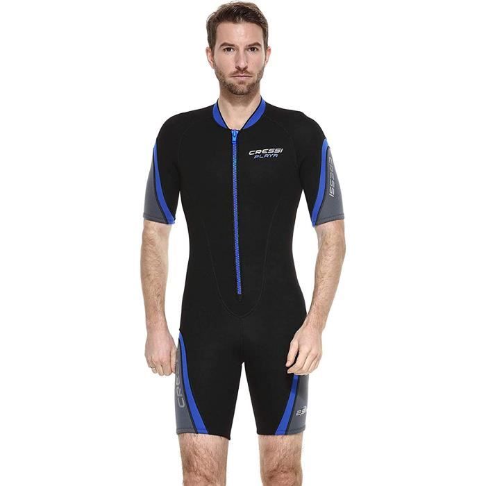 Combinaison Néoprène Shorty 3mm Pour Homme - Idéale Surf, Paddle, Plongée (tailles XL à 6XL)