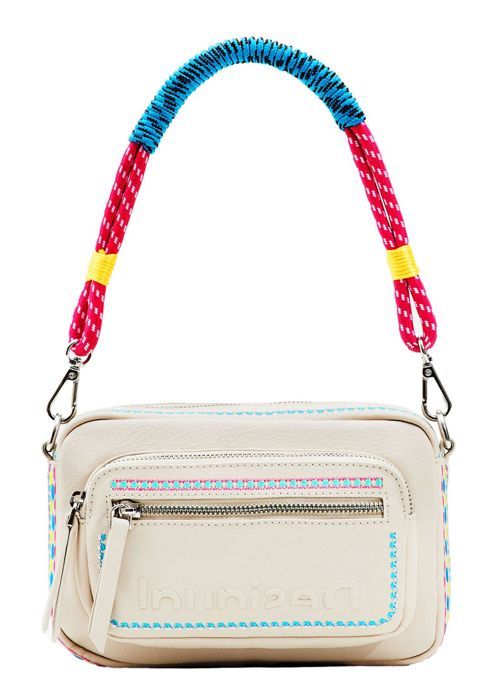 Desigual Sac à épaule Blanc Multicolore Pour Femme - Juliett