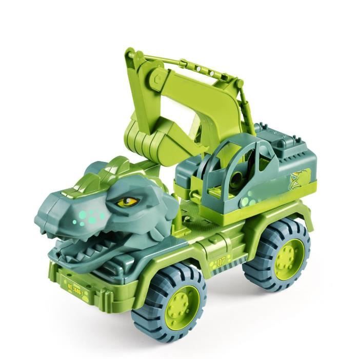 Jouets de Camion de Dinosaure - AUTREMENT - Avec Son et Lumière - Vert - Pour Enfants de 3 ans