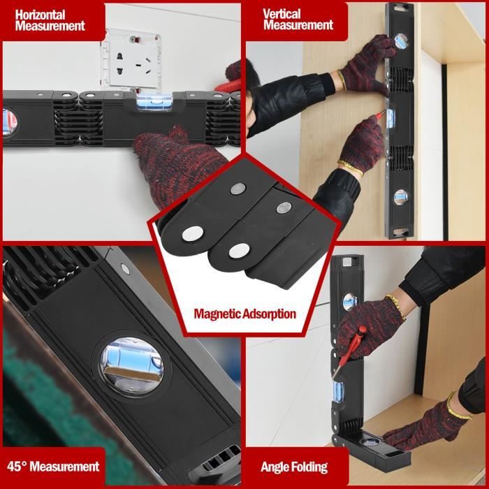 Niveau Compact, Outil De Mesure De Bulle De Niveau Magnétique à 3