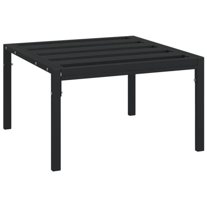 FARTable basse de jardin noir 60x60x35 cm acierEJL7290578810825 Cdiscount Jardin