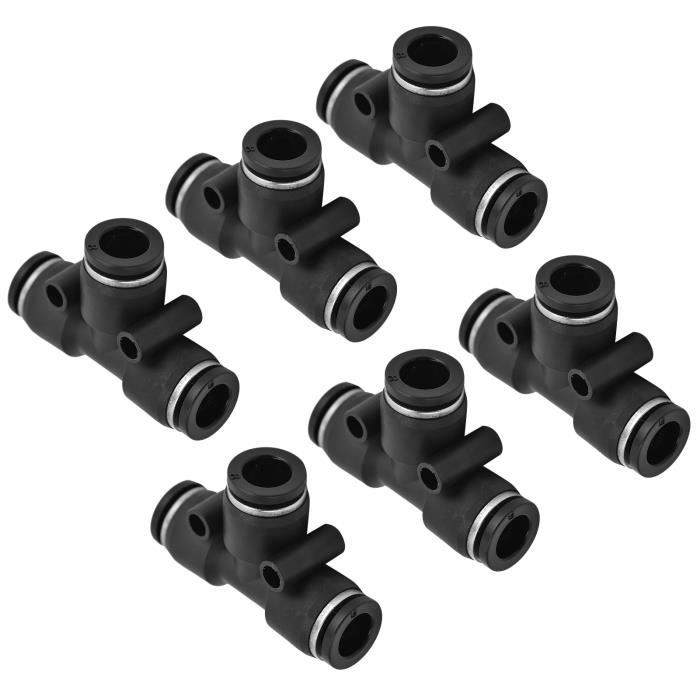 Raccords Pneumatiques Coudés 6 Mm Vers 1/8 NPT - Lot De 5 Pièces - Neuf - Uxcell