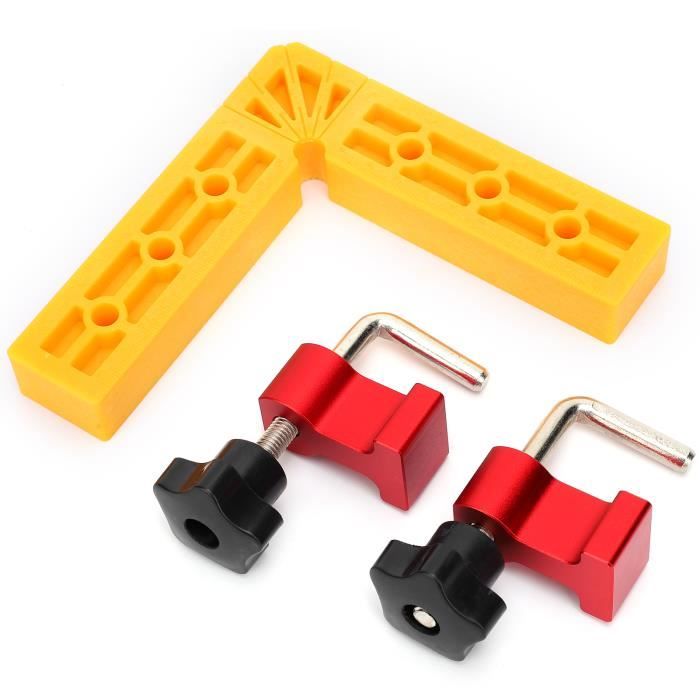 Règle De Positionnement à Angle Droit 90° – Pour Bois, Métal, Assemblage – Réglable Jusqu’à 155 Mm, Avec Blocs De Serrage