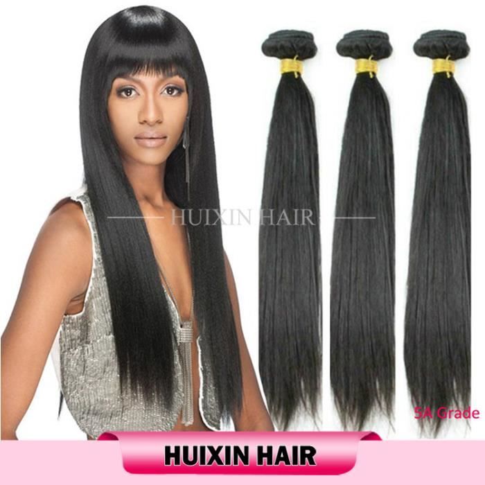 22 24 26 pouces cheveux indienne tissage straight hair naturel cheveux te -  Cdiscount Au quotidien