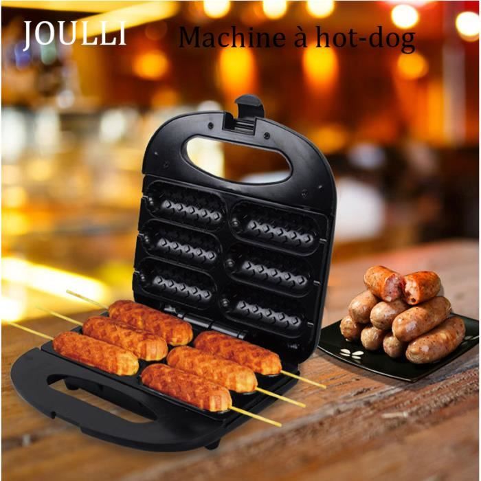 JOULLI Machine à saucisses à hot-dog petite saucisse grillée secrète Machine à petit-déjeuner multifonctionnelle