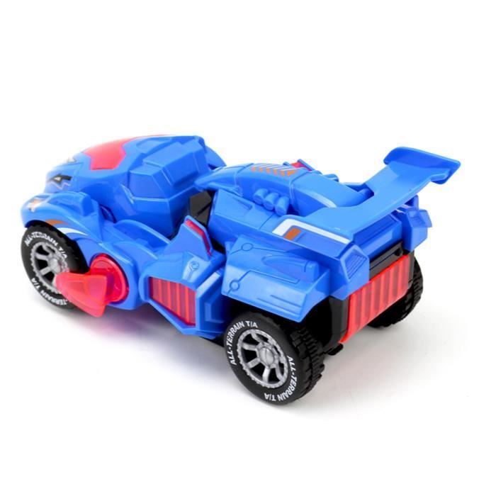 Kirdume Voiture Transformer 2 En 1 – LED Musique – Roues Pivotantes – Cadeau Anniversaire Enfant