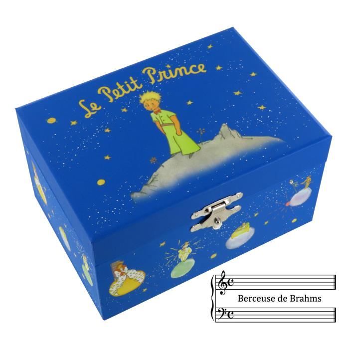 Berceuse de Brahms - Boîte à musique / coffret musical / boîte à bijoux musicale en bois avec Le petit prince et le renard tournants