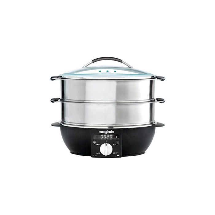 Cuiseur Vapeur Multifonctions - MAGIMIX - 11582 - 4 programmes de cuisson - 2 paniers en inox brossé