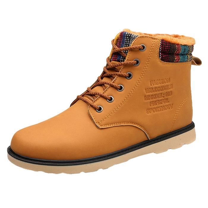 bottes hiver fourrees homme