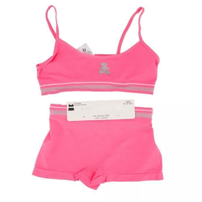 Ensemble brassiere best sale shorty fille