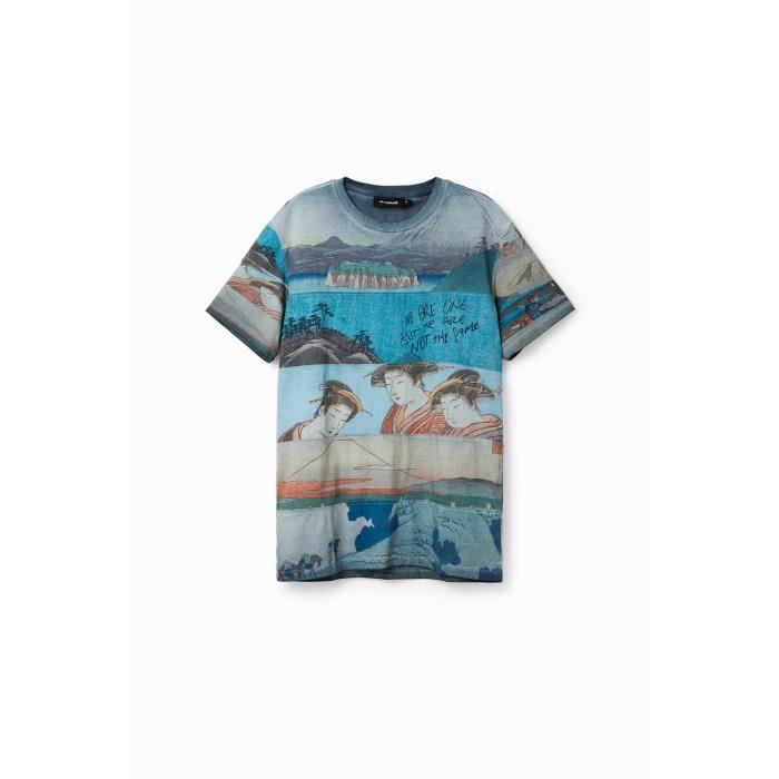 T shirt sales imprimé japonais