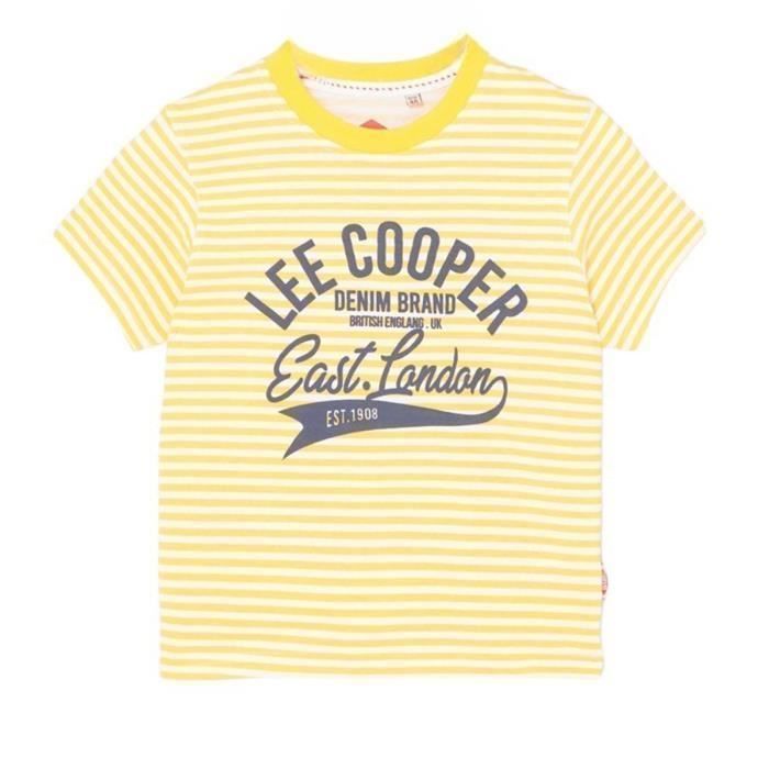 T-Shirt Lee Cooper Pour Garçon - 100% Coton Manches Courtes