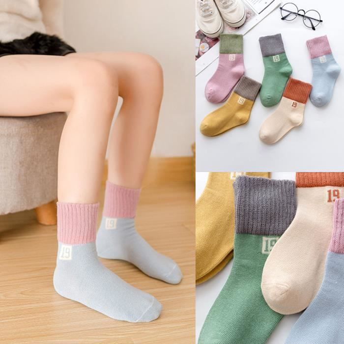 5 Paires De Chaussettes Bebe Enfants En Coton A Tricoter Imprimees Pour Bebe Multicolore Achat Vente Chaussettes Soldes Sur Cdiscount Des Le Janvier Cdiscount