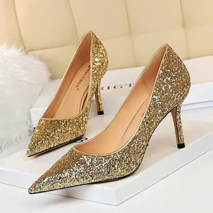chaussures paillettes femme