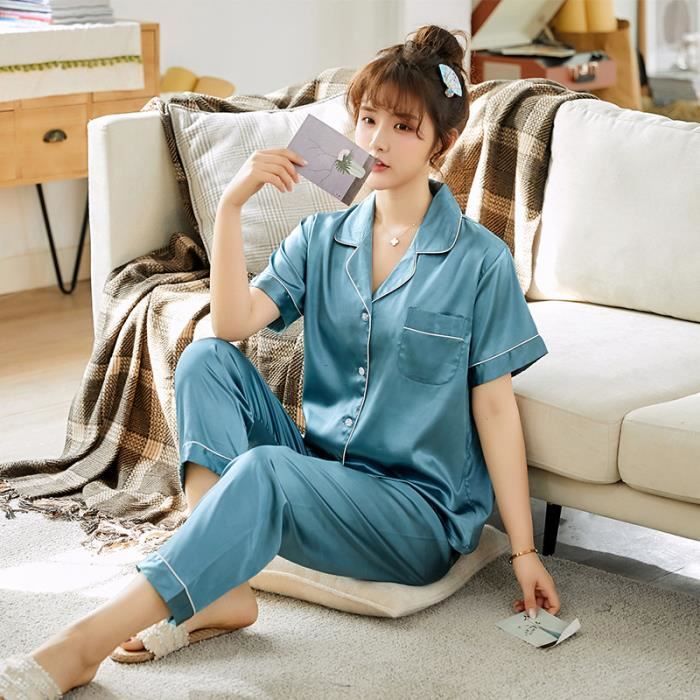 Pyjama soie sales femme luxe