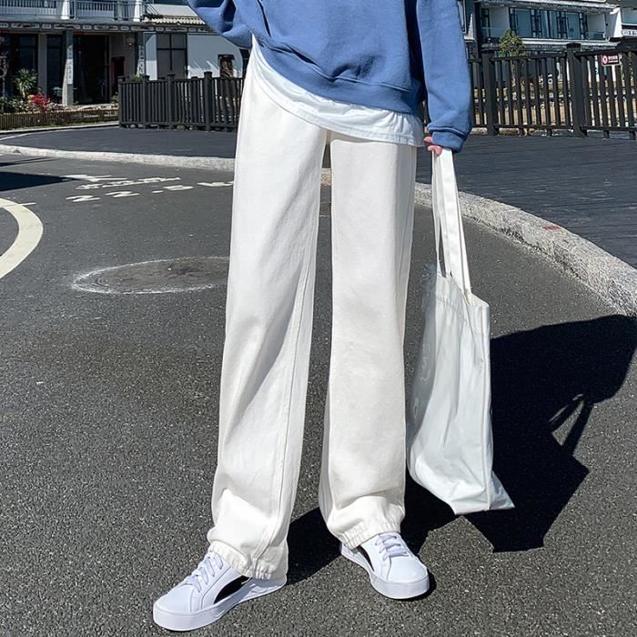 jeans-longs-femmes-baggy-blanc-taille-fr90fdm-milk-white