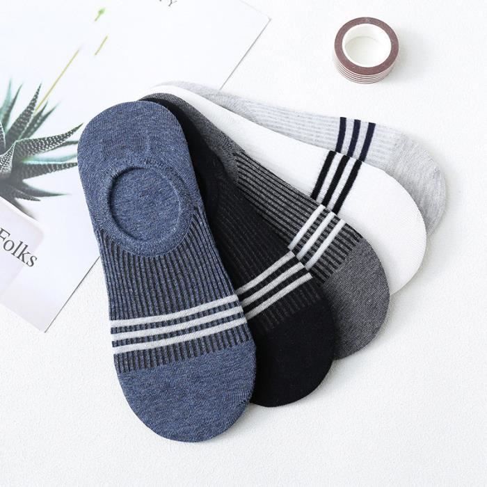 Chaussettes Invisibles Chaussures Lot De 10 Paires De Chaussettes Antidérapantes Femme Semelle Silicone Anti-glisse