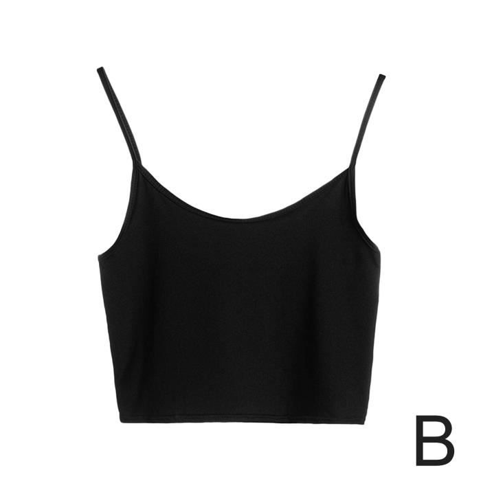 Débardeurs Femme Débardeur Femme Zeagoo - Bretelles Spaghetti Réglables - Taille S à XXL Gilet Sans Manche Femme