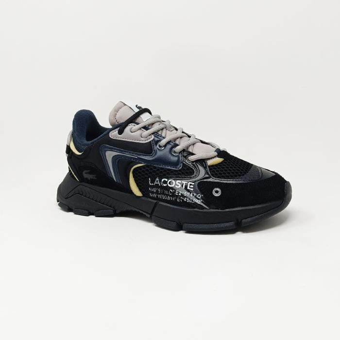 BASKETS LACOSTE L003 NEO NOIR MARINE CS Noir Cdiscount Chaussures
