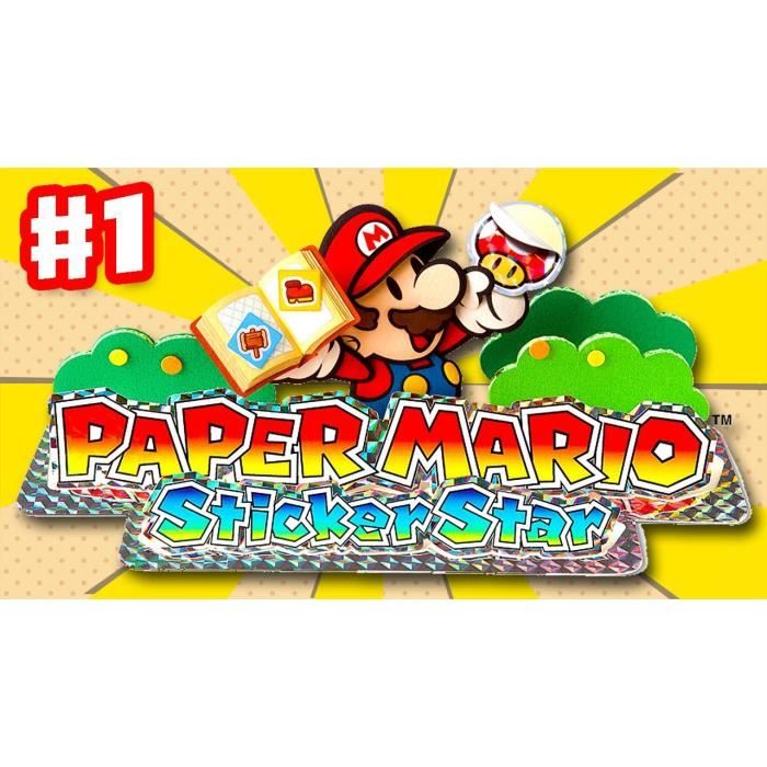 Jeu Vidéo - Nintendo - Paper Mario Sticker Star - 3DS - Aventure - Edition Selects - Pegi 7+