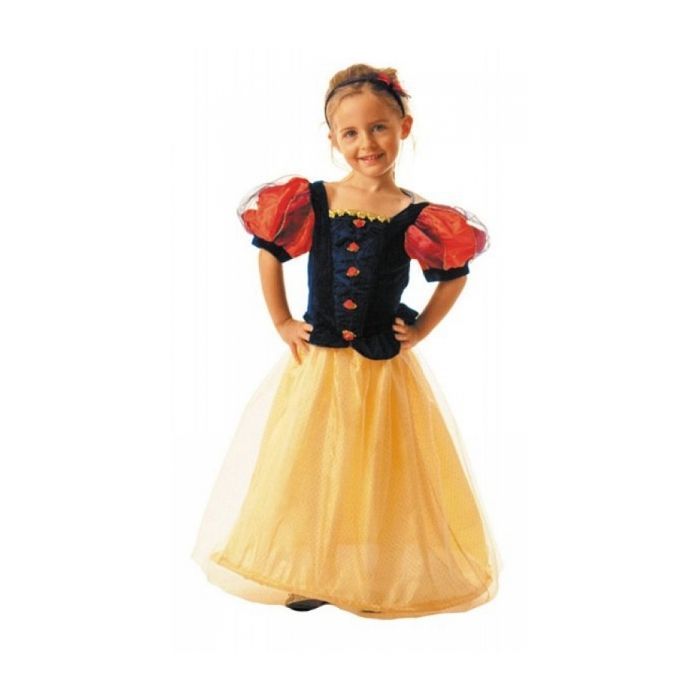 Déguisement princesse de bal jaune et bleu fille 5 - 6 ans